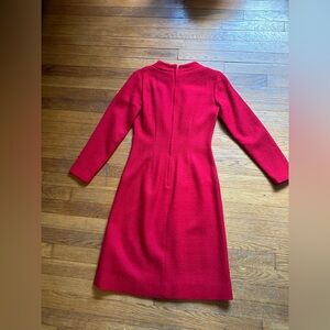 Vintage red wiggle dress S/XS 1960s
